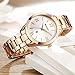 CURREN 9007 Luxury Women Watch Famous Brands Gold Fashion Design Bracelet Watches Ladies Women (Rose Gold White)