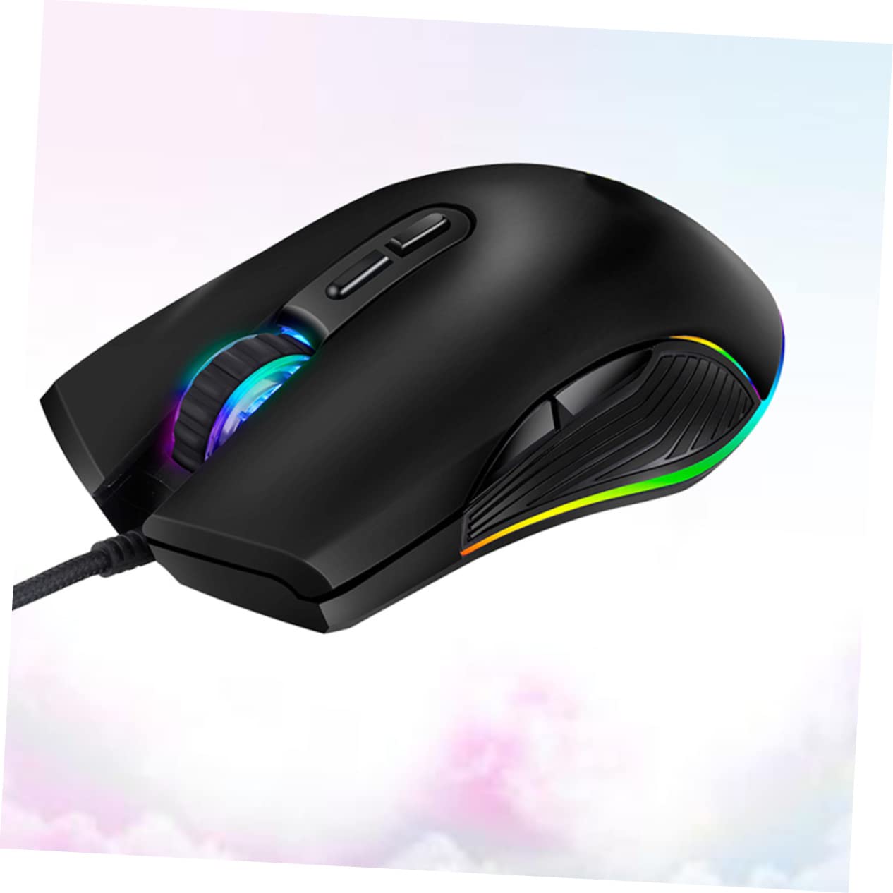 Gadpiparty 2pezzi Mouse Gaming Ergonomico Usb Con Illuminazione Rgb Pulsanti Programmabili Dpi Regolabili Compatibile Con Pc e Laptop Design Confortevole Per Giocatori e Ufficio