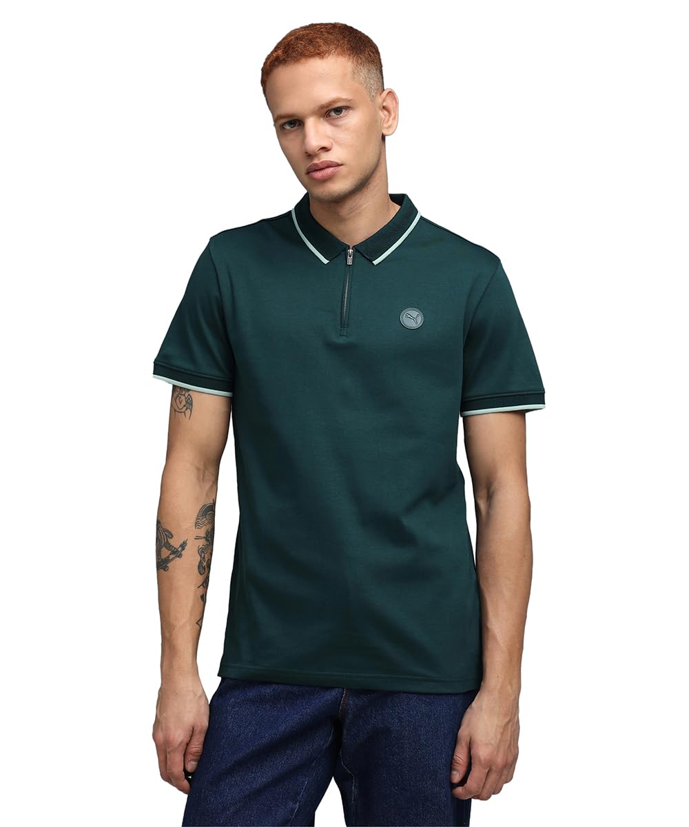 puma Men's Solid Slim Fit Polos-picture-22