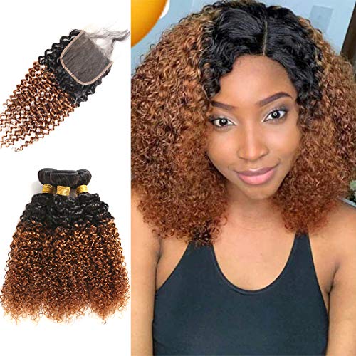 human hair jerry curl bundles with closure