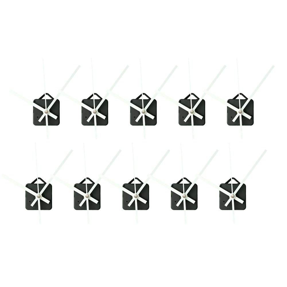 CTRLZS 10Pcs DIY Silent Clock Movement Spindle Hands Quartz Movement Wall Clock Mechanism Repair Tools Part Clock Kit