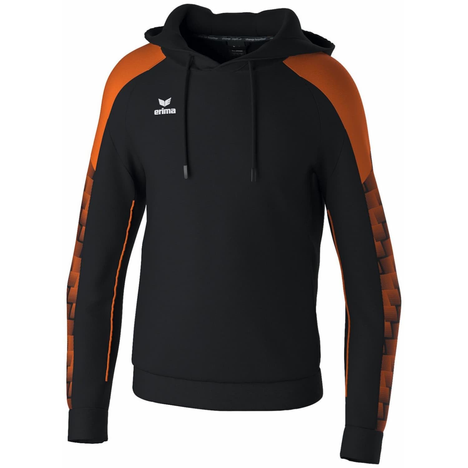 Erima Football Team Sport Textile Sweatshirts Evo Star Hoodie Black/Orange