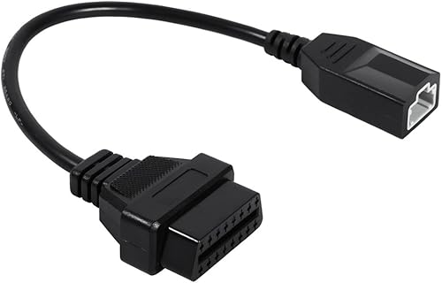 Miniatura 8 de Adaptador de diagnóstico del coche, 3Pin a 16Pin OBD2 Universal Fit ABS Herramienta de lector de código de vehículo de plástico para automóviles