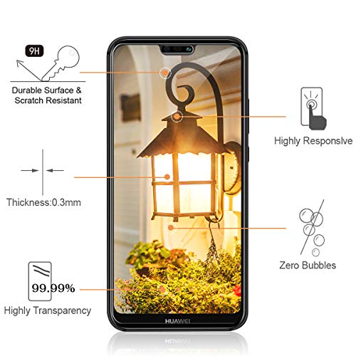NONZERS 【3 Pezzi】 Vetro Temperato per Huawei P20