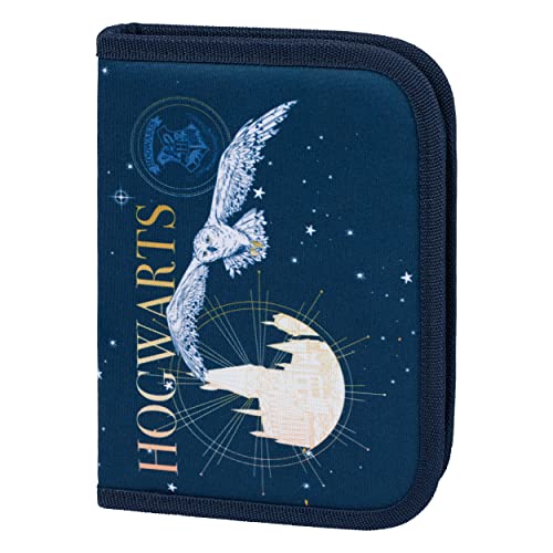 Baagl Harry Potter Hogwarts Pencil Case - Spacious, Durable, Unisex Case for School Stationery - Zipper, Polyester, 20.5 x 13.5 x 4 cm
