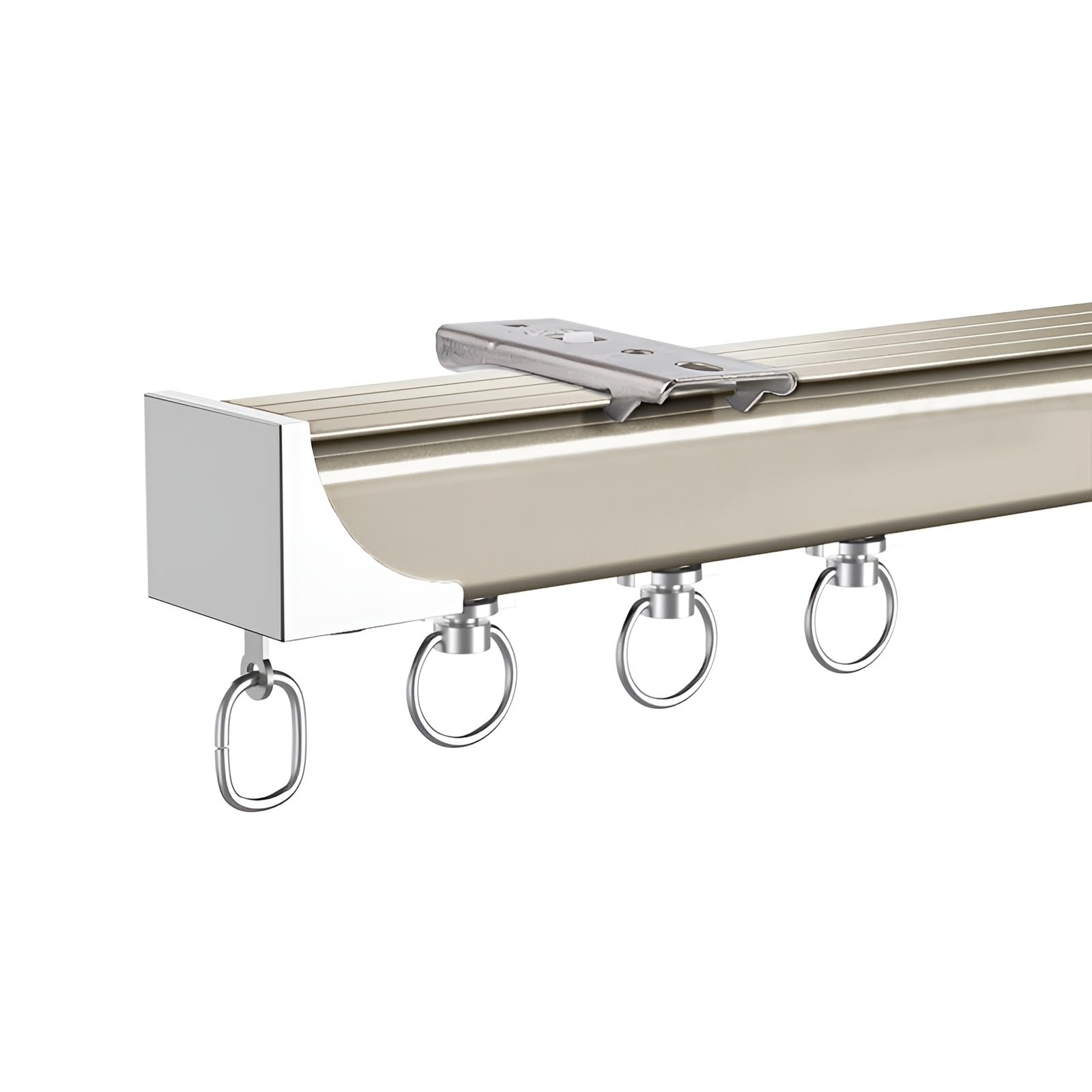 Rail de rideau de plafond en aluminium de haute qualité
