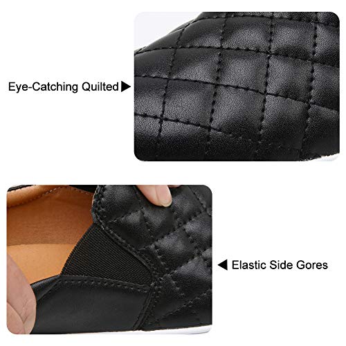 Image of VOCNTVY Loafers for Women Quilted Slip On Shoes Casual Fashion Sneakers
