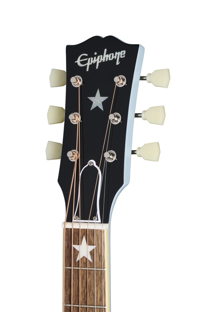 Amazon | Epiphone/Inspired by Gibson Custom J-180 LS Frost Blue  