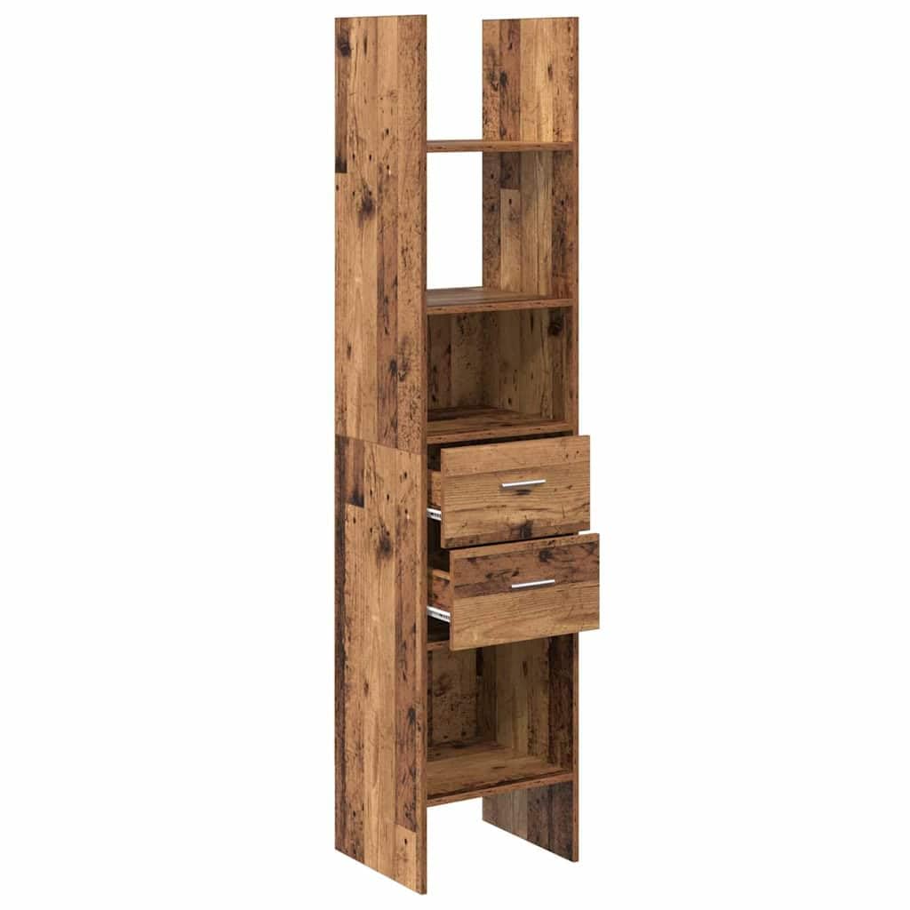 Generisch Bücherregal Altholz 40 x 35 x 180 cm Holzwerkstoff,Möbel,Regalsysteme,Bücherregale Bücherschränke-875439