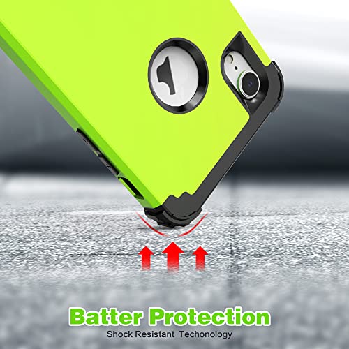 IDweel for iPhone XR Case with Screen Protector(Tempered Glass),3 in 1 Shockproof Slim Fit Hybrid Heavy Duty Hard PC Cover Soft Silicone Bumper Full Body Case,Grass Green/Black by IDweel - Image 8