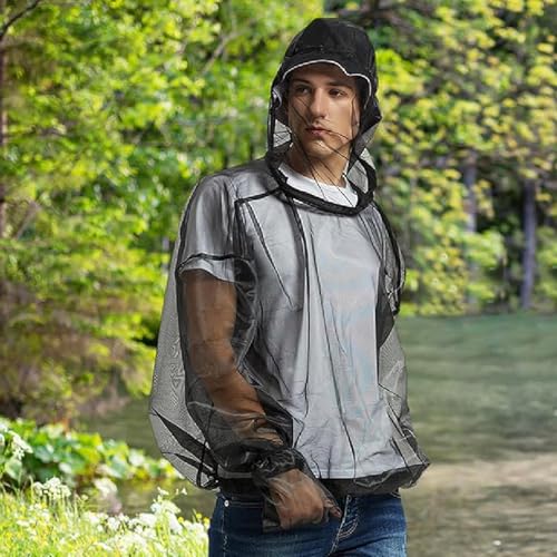 Camiseta Antimosquitos - Traje Con Red Protectora - Accesorios De Campaña Transpirables Para Aventuras Senderismo Pesca Viajes Actividades Exteriores Unisex