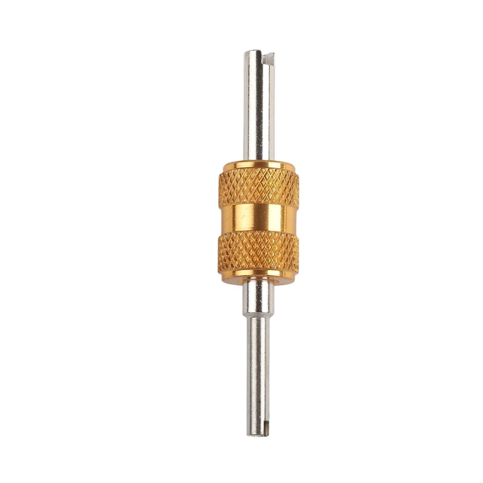 Kit nucleo valvola CA in ottone per R12 per refrigerazione R134a, nucleo stelo valvola aria condizionata con rimozione a doppia testa e polvere