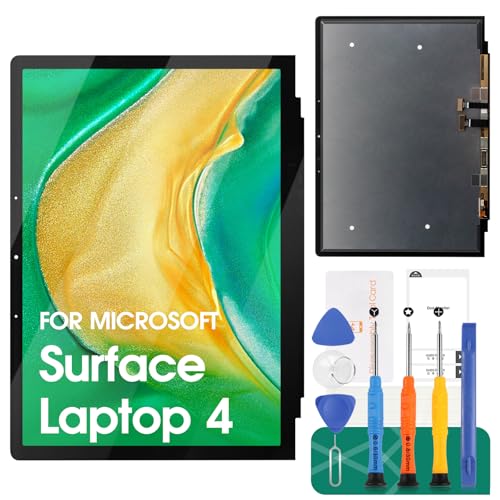 for Microsoft Surface Laptop 4 Screen Replacemet for Microsoft Surface Laptop 4 1950 1951 1958 LCD Display for Touch Screen Digitizer Display Assembly Repair Kits (Black) 13.5\'\'