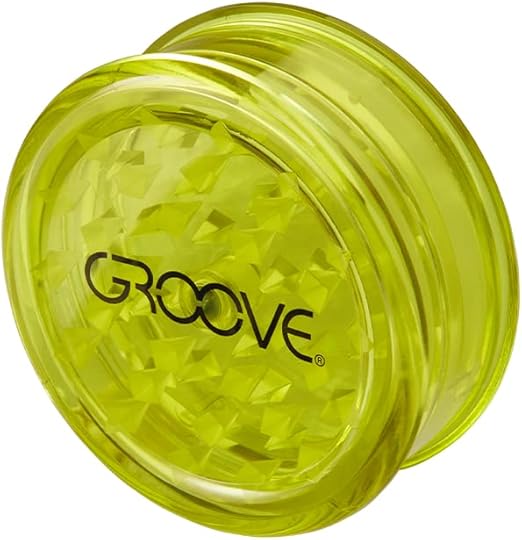 GROOVE Premium Herb Grinder 2Piece Acrylic Herb Grinder