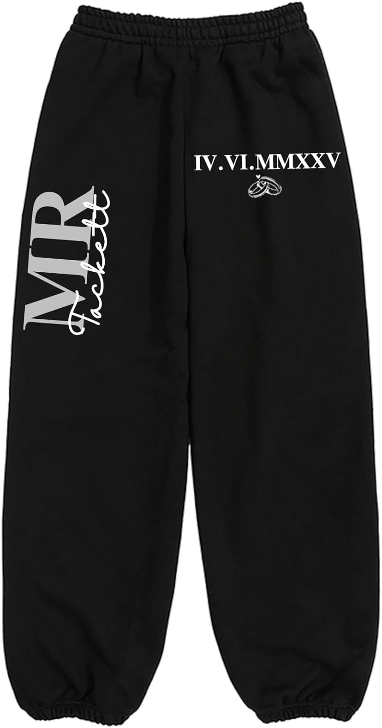 Personalized Mama Sweatpants with Kids’ Names, Custom Heart Print Joggers for Moms, Cozy Wide-Leg Pants Gift - Image 4