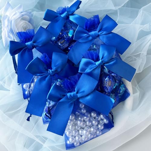 Bolsas de organza transparentes Esdallina de 9x12 cm para regalos y joyas de boda