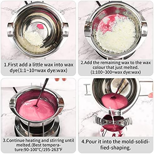 JOELELI DIY Candle Dye Wax Dye Flakes for Making Candles 25 Colours Soy Candle Wax Safety Wax Dye Chips, 5g for Each Pack, Use in Soap, Candles Making