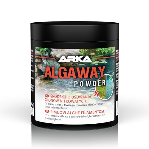 Anti-Filamenti Alghe per Laghetto – MICROBE-LIFT Pond AlgAway Powder 250 g – elimina alghe a filamento in modo ecologico – previene la ricrescita – fino a 7140 l