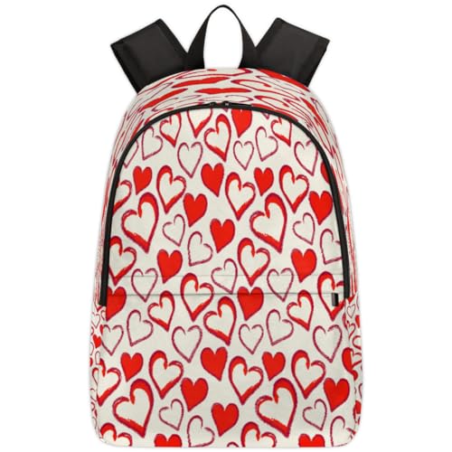 Sac à dos en forme de cœur TropicalLife de 17,4 L pour l'école et le voyage