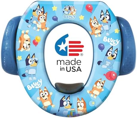 Bluey Soft Potty Seat - Potty Training Toilet Seat, Soft Cushion, Baby Potty Training, Safe, Easy to Clean