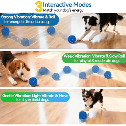 Image of Newget Interactive Dog Toy Ball with Remote, 3 Modes Smart Moving Dog Balls with Touch Wake-Up, Automatic Bouncing /Rolling Chew-Resistant for Medium & Large Dogs to Keep Busy, Indoor /Outdoor