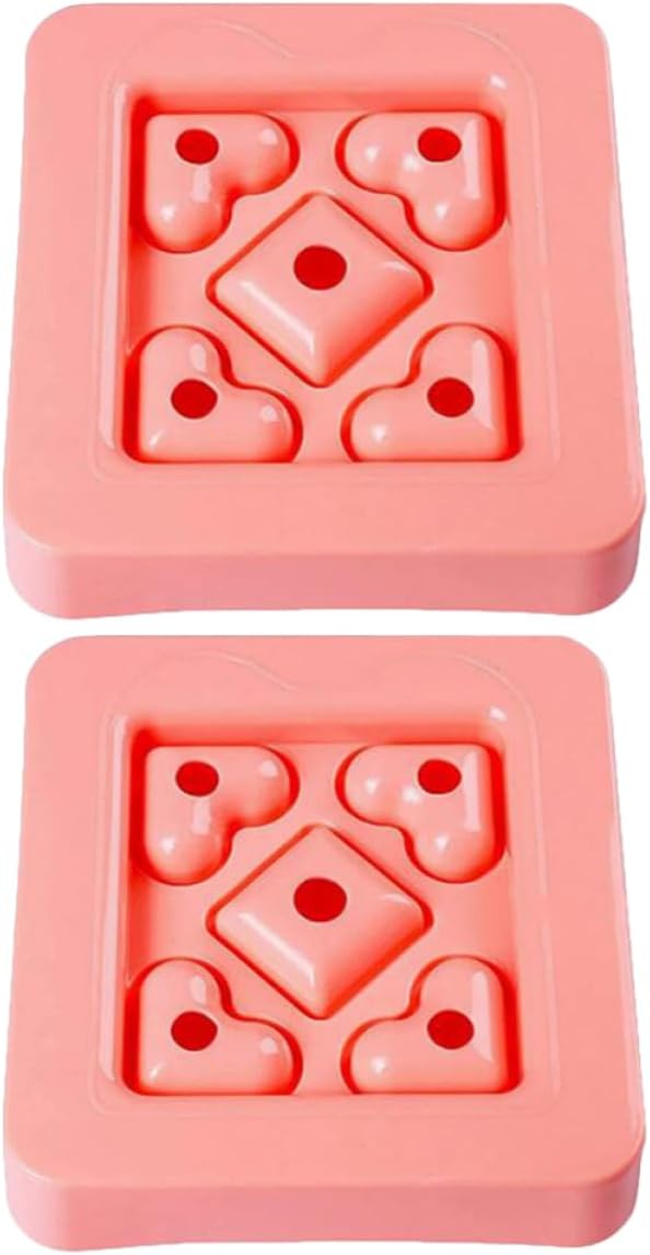 Ciieeo 2pcs Adorable Love Molds Mini Sandwich Molds Plastic Compact Stackable for Boys and Girls