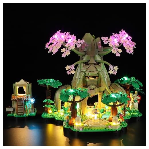 YEABRICKS Luz LED para 77092 The Legend of Zelda Great Deku Tree 2 en 1 modelo de bloques de construcción (juego de construcción no incluido)