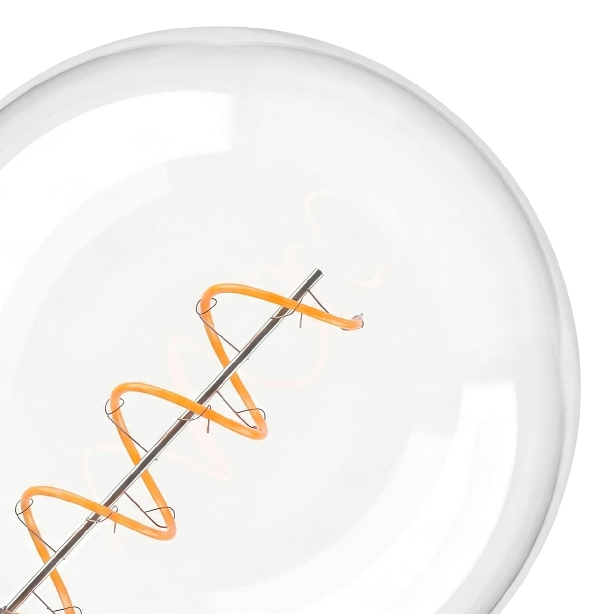 HOFSTEIN E27 LED Warmweiss Glühbirne 10er Set Dimmbar, 6 Watt Vintage Kugel groß Leuchtmittel mit Filament Klar 2700 Kelvin 350 Lumen für für Wohnzimmer, Schlafzimmer Esstisch und Gastronomie, G125