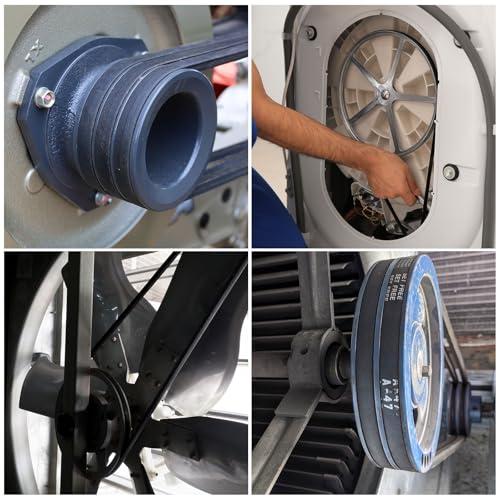 uxcell 4pcs a20 or 4l220 classic wrapped rubber v-belt 2034508mm inside circumference a profile v belt
