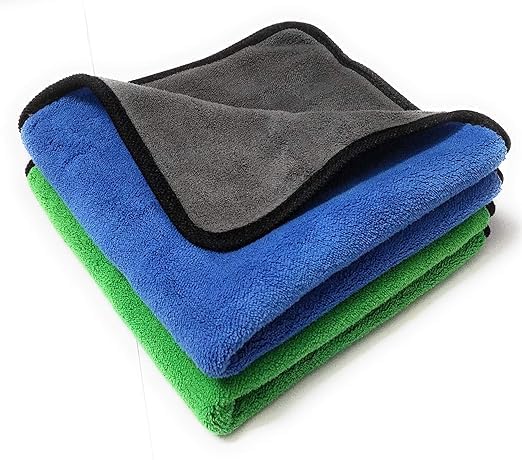 Image of Microfiber Cloth Towel 500 GSM, 40x40 Pack of 2, for Cycle Car Bike Automobile Dust Exterior Parts Bonut Surface Components Cleaning Cloth for Home Cleaning