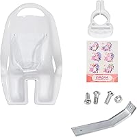 Vista 9 de Asiento de bicicleta de muñeca para niñas, silla de muñeca de bicicleta para bicicletas de 12 a 20 pulgadas, se adapta a muñecas American Girl, rosa