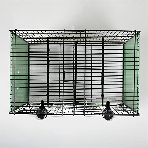 4Sets Stackable Breeding Sideboard Flight Divided Breeder Bird Cage For Small Canaries,Parrotlet,Finch,Lovebird With Rich Food Drink Accessories #TOP7