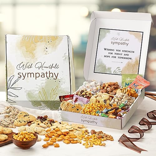 Broadway Basketeers Sympathy Gift Baskets Snack& Sweets Chocolates Gifts for Condolences Bereavement for Loss of Loved One, Kosher Shiva Sorry for Your Loss Sympathy Basket - Image 3