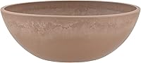 PSW M25TP 10-Inch Taupe Recycled Composite Bowl Planter for Succulents, Bonsai, Herbs - Lightweight, Drillable, Indoor/Outdoor