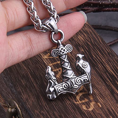 Collier Thor Marteau idée cadeau anniversaire bijou viking original - 4