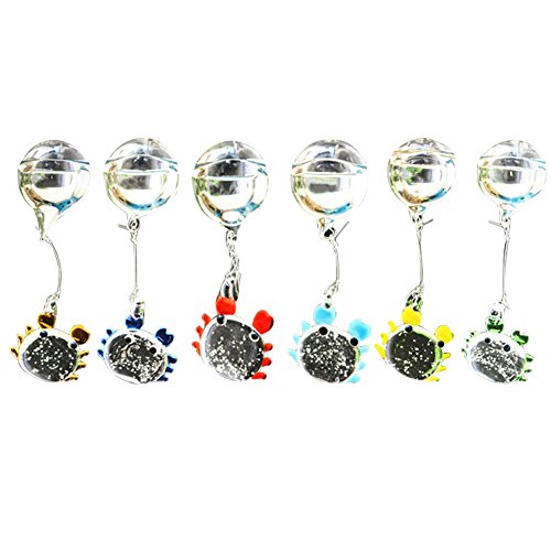 Omem 6 Pack Aquarium Float Ball Decoration,Colorful Luminous Crabs,Whale,Dolphin,Fish Tank Micro Landscape Ornament(Crabs) #TOP22