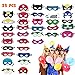 Máscaras de Superhéroe, Máscaras para Niños y Adultos, Máscaras de Cosplay de Superhéroe, Cuerda Elástica Máscaras de Ojos, Suministros de Fiesta de Superhéroes (35 Piezas )