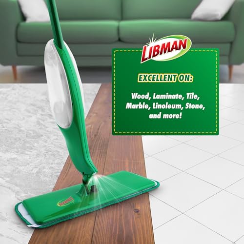 Image of Libman Freedom Spray Mop Kit, Microfiber, 24 Oz Tank, 2 Extra Refills
