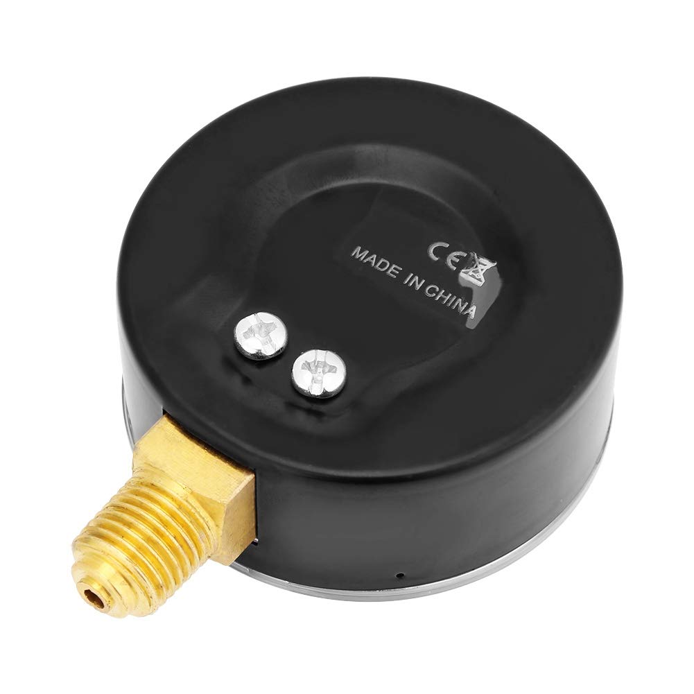 Air Oil Water Pressure with 0-10 Bar Measurement Range and 1/4 Inch NPT Side Mount - Ideal for BrassCompatible Systems in Metal Box/Cover