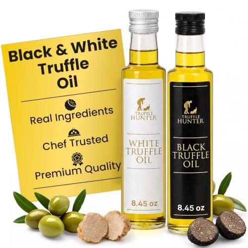 TruffleHunter, Black & White Truffle Set Olive Oil Duo - 2 x