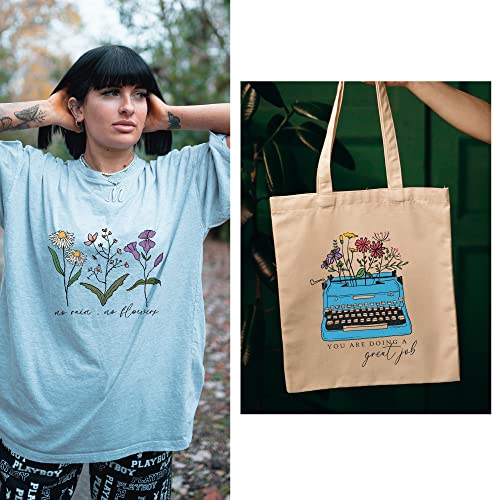 8 Sheets Vintage Flowers Iron On Transfers For T-Shirts - Flowers Htv Heat Transfer Vinyl Iron On Decals Patches Design - Iron On Stickers T-Shirts Clothing Hats Pillows Backpacks For Women Crafts #TOP1