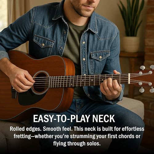 image for Fender CD-60S Solid Top Dreadnought Acoustic Guitar - All Mahogany Bun