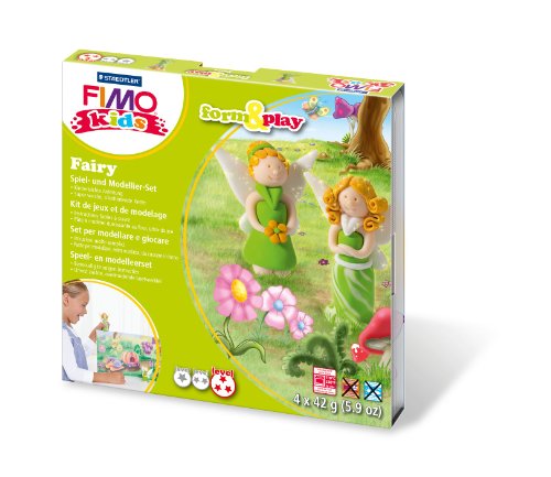 Staedtler 8034 04 LY Set Pasta per Fimo Kids F&P