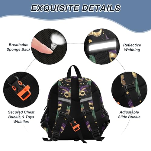 Brazil Mardi Gras Carnival Party Toddler Backpack for Girls Boys,Preschool Kindergarten Backpacks B04036372
