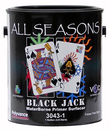 Polyvance All Seasons Black Jack Waterborne Primer Surfacer, Black
