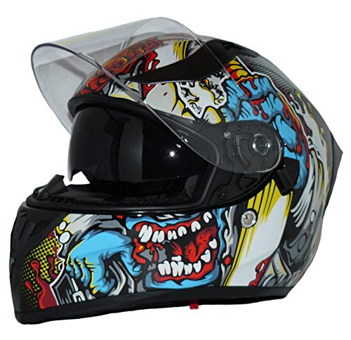 Casco moto Casco integrale con visiera parasole