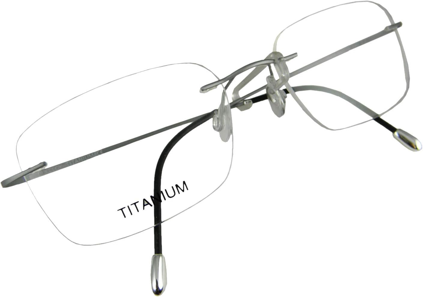 Circleperson Rimless Titanium Eyeglass frames Men Hingeless Light weight 55-18-140