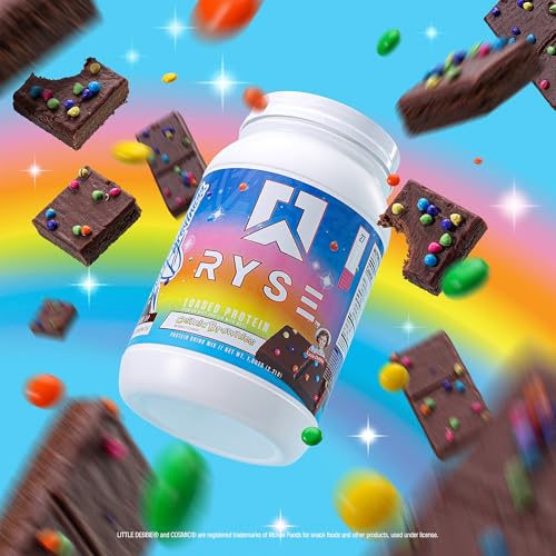 Image of RYSE Loaded Protein Powder - Little Debbie Cosmic Brownie - 25g Whey Protein Isolate & Concentrate with Prebiotic Fiber & MCTs - Low Carb, Low Sugar, Digestive-Friendly - 27 Servings / 2 lb Tub