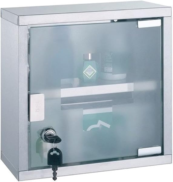 MSV Medizinschrank Arzneischrank aus Edelstahl