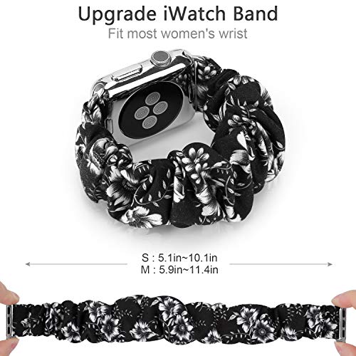 Image of Greatfine Scrunchie Band Compatible with Apple Watch Bands 38mm 40mm 41mm 42mm 44mm 45mm 46mm 49mm Women, Elastic Scrunchie Watch Strap for iWatch Watch Series 11 10 9 8 7 6 5 4 3 2 1 SE 3 2 Ultra 3 2